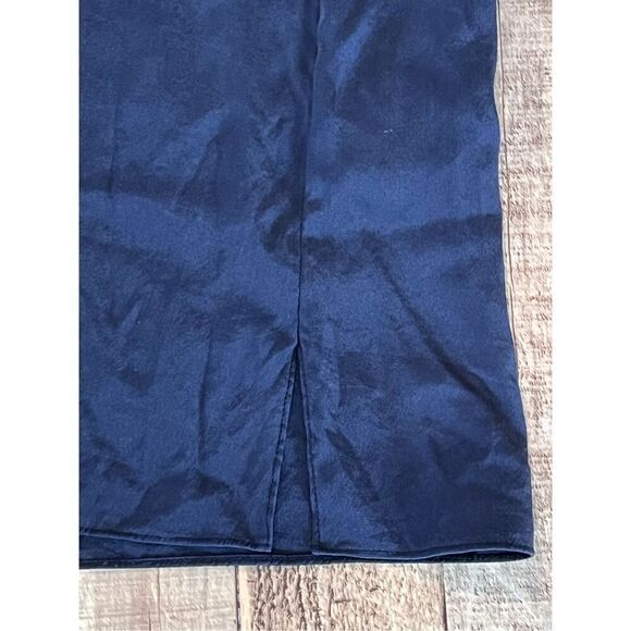 Lilly Pulitzer Delphine Stretch Silk Dress sz Medium Navy Blue Flowy Retail $198 - Picture 12 of 13